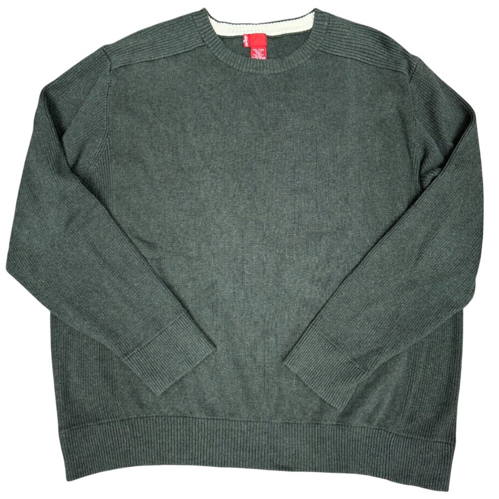 Men's LEVI'S Pullover Crew Neck Long Sleeve Sweater Green- Size XXL